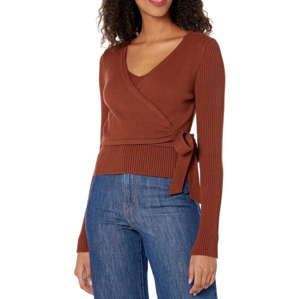 TOCCIN NY Ada Tank Wrap Sweater in Chocolate Brown NWT Size Medium